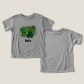 名パーソナライズされた前St patricks dayシャムロッククローバー (デザイン正面&裏面)