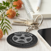 名パーソナライズされた前Tire Co.キーチェーン キーホルダー (側面)