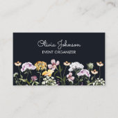 名パーソナライズされた前Wildflower Garden名刺 コーリングカード (正面)