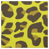 名パーソナライズされた前yellow leopard模様 ファブリック (見本)