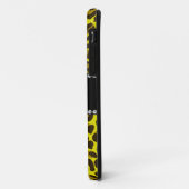 名パーソナライズされた前yellow leopard模様 Case-Mate iPhoneケース (裏面/左)