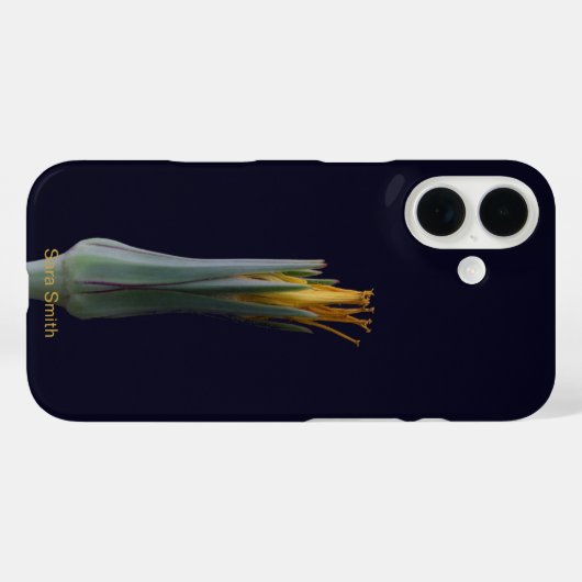 名パーソナライズされた名エレガントフローラモダン花 Case-Mate iPhoneケース (裏面 (横))