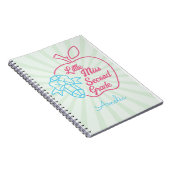 名パーソナライズされた名恋しく思2級 ノートブック (右側)