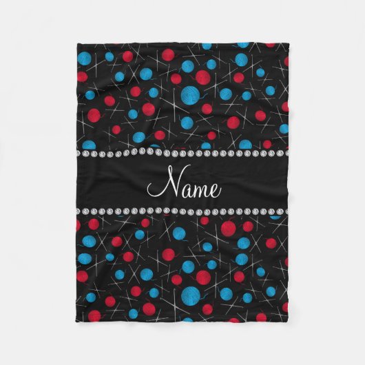 名パーソナライズされた字 フリースブランケット (正面)