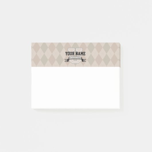 名パーソナライズされた指大クール学 ポストイット (正面)