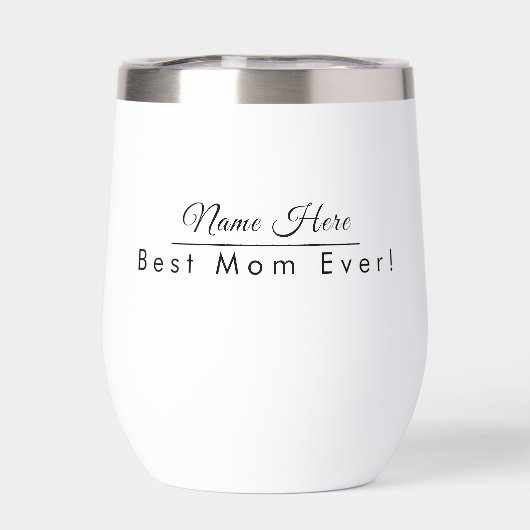 名パーソナライズされた最高の前の母エレガント (背面)