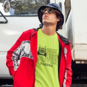 名パーソナライズされた最高の前トラック運転船 Tシャツ