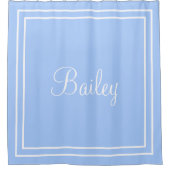 名パーソナライズされた称またはイニシャルシャワーカーテン シャワーカーテン (正面)