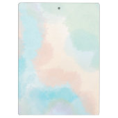 名パーソナライズされた称付き植物水彩色 クリップボード (裏面)