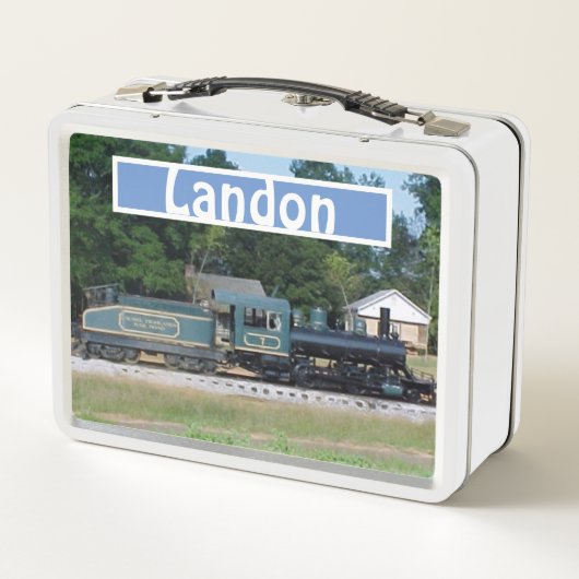 名パーソナライズされた称列車金属弁当箱 メタルランチボックス (裏面)