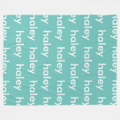 名パーソナライズされた称包括子供へ物 フリースブランケット (正面(横))