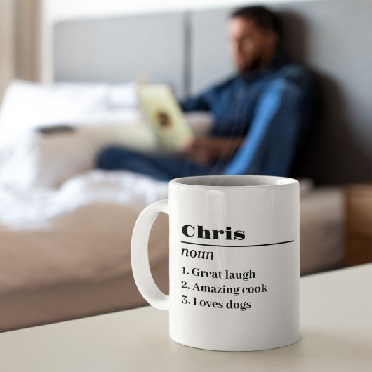 名パーソナライズされた称定義名詞パパ父の日 コーヒーマグカップ
