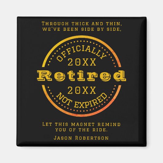 名パーソナライズされた称日除・売却特典 マグネット (正面)