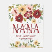 名パーソナライズされた称祖母の毛布 フリースブランケット (正面)