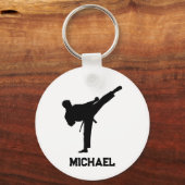 名パーソナライズされた称空手/テコンドー/柔道 キーホルダー (裏面)