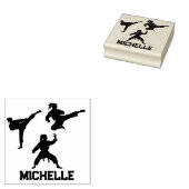 名パーソナライズされた称空手/テコンドー/柔道 ラバースタンプ (押印)