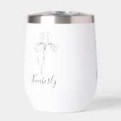 名パーソナライズされた称2月アイリス誕生花 (正面)