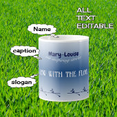 名パーソナライズされた称・文字漕ぎ コーヒーマグカップ