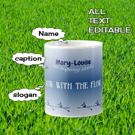 名パーソナライズされた称・文字漕ぎ コーヒーマグカップ