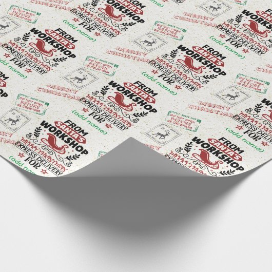 名パーソナライズされた表現前の配信2ラッピング紙 ラッピングペーパー (角)