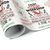 名パーソナライズされた表現前の配信2ラッピング紙 ラッピングペーパー (ロールコーナー)