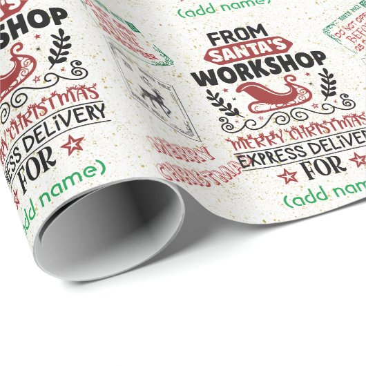 名パーソナライズされた表現前の配信2ラッピング紙 ラッピングペーパー (ロールコーナー)