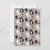 名フランスの前のかカスタマイズわいいブルドッグ ノートカード (裏面)