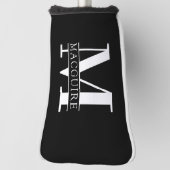 名ミニマルはっきりした付モノグラム ゴルフヘッドカバー (回転90)