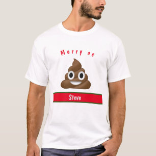 名メリー前付きのウンチ休日 Tシャツ