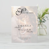 名モダンエレガント前の写真結婚の セーブザデート (スタンド正面)