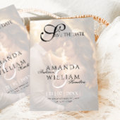 名モダンエレガント前の写真結婚の セーブザデート