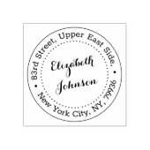 名モダンエレガント差出人住所パーソナライズされた ラバースタンプ (インプリント)