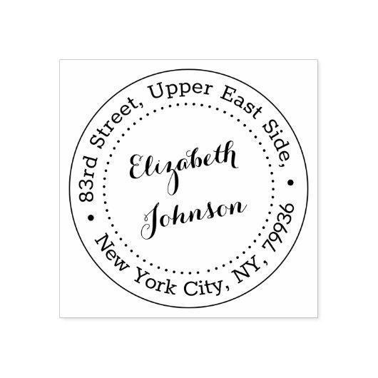 名モダンエレガント差出人住所パーソナライズされた ラバースタンプ (インプリント)