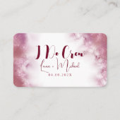 名モダンカスタマイズ前Marble I Do Crewテーブル プレイスカード (正面)