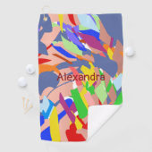 名モダンカスタム抽象芸術カラフル ゴルフタオル (インサイチュ)