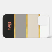 名モダンストライプ前の付いたCase-Mate iPhoneのパターン Case-Mate iPhoneケース (裏面 (横))