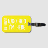 名モダンパーソナライズされたはっきりしたおもしろい付 ラゲッジタグ (正面横)