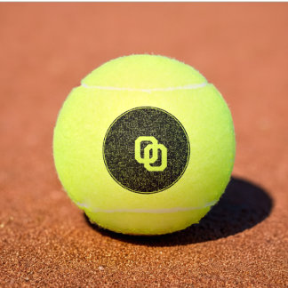 名モダンパーソナライズされたエレガント前の色の文字 テニスボール