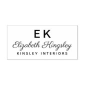 名モダンパーソナライズされたエレガント称及び業務 セルフインキングスタンプ (デザイン)