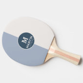 名モダンパーソナライズされた前（青） 卓球ラケット (横)