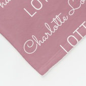 名モダンパーソナライズされた名フリースベビーブランケット フリースブランケット (角)