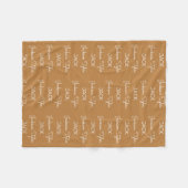 名モダンパーソナライズされた名フリースベビーブランケット フリースブランケット (正面(横))