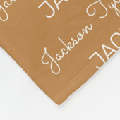 名モダンパーソナライズされた名フリースベビーブランケット フリースブランケット (角)