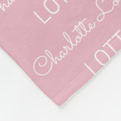 名モダンパーソナライズされた名フリースベビーブランケット フリースブランケット (角)