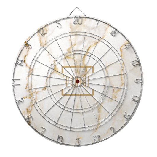 名モダンパーソナライズされた名金ゴールド効果 ダーツボード (正面)