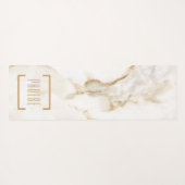 名モダンパーソナライズされた名金ゴールド効果 ヨガマット (裏面(横))