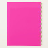 名モダンパーソナライズされた鮮やか名モノグラム – プランナー手帳 (裏面)