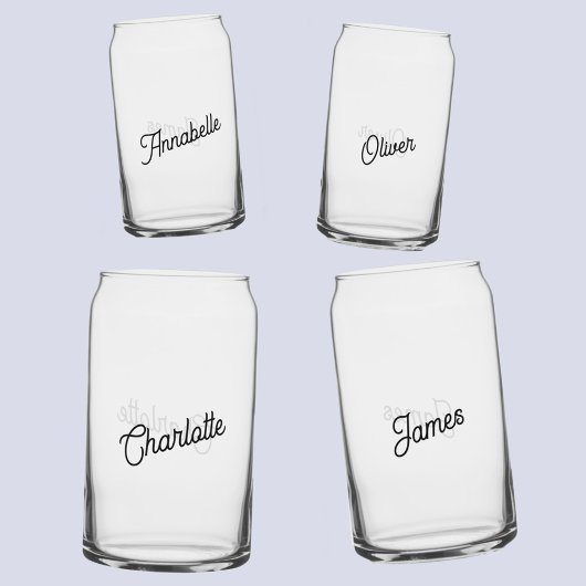 名モダンパーソナライズされた ガラス缶