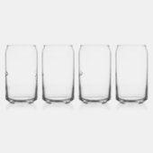 名モダンパーソナライズされた ガラス缶 (左)