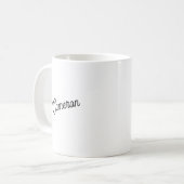 名モダンパーソナライズされた コーヒーマグカップ (正面左)